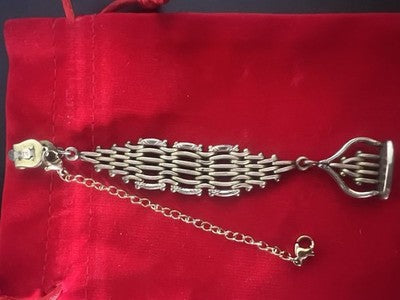 🔴 CATENA orologio tasca vittoriana con sigillo HARRY pinchbeck antica '800