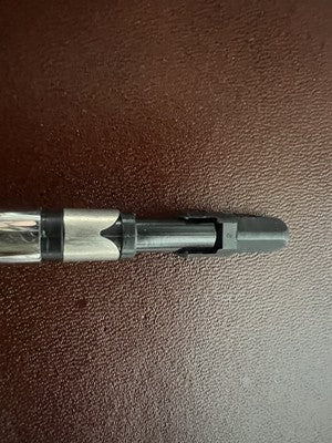 Waterman Stylo-Plume Sphère Torsadé Chrome Facettes Avec Trousse Vintage 