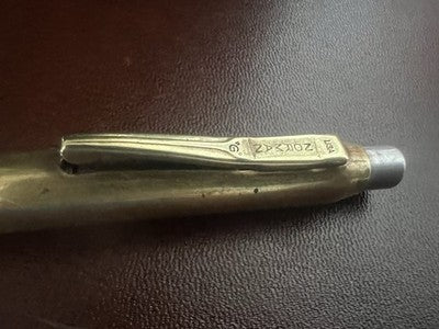 🔴 NORMAN penna sfera G USA ottone massiccio a scatto ZonZon RARA vintage