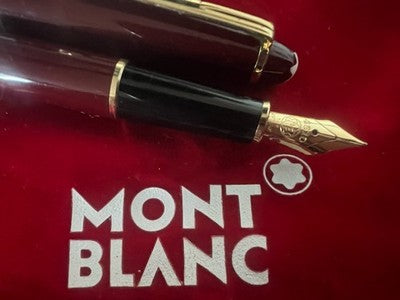MONTBLANC Pluma Estilográfica Meisterstück 144 Burdeos Plumín Oro M Alemania
