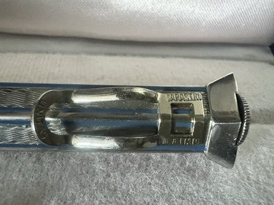 🔴 SARASTRO matita meccanica Unitas guilloché triangolo rilievo mine vintage