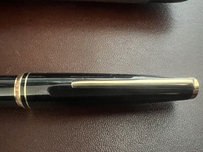 🔴 MONTBLANC 221 stilografica pistone pennino oro 14K garanzia vintage '60 NOS