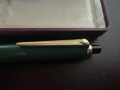 🔴 PELIKAN penna stilografica MK10 a pistone pennino F e sfera K150 set vintage