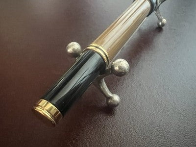 Fendi Pen Fountain Pen Lacquer Double Colour Finishes Golden Pen (M)