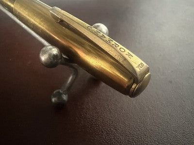 🔴 NORMAN G penna sfera metallo massiccio a scatto rara USA vintage