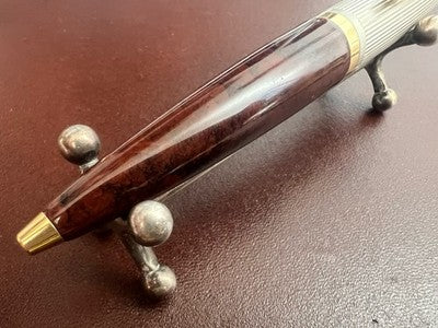 Osama Stylo-Plume Sphère Mini De Agenda Laque Et Or Écrit Vintage 
