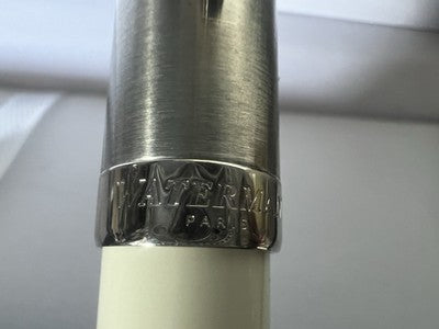 🔴 WATERMAN penna sfera Embleme cromata satinata panna profili lucidi scrive