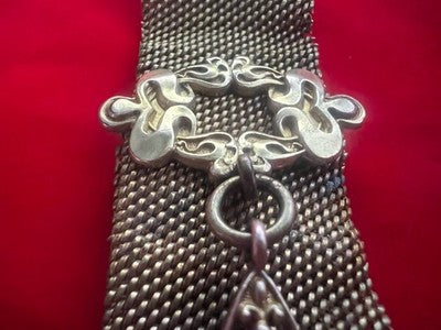 🔴 CATENA orologio tasca vittoriana con sigillo vergine pinchbeck antica 1800 N4