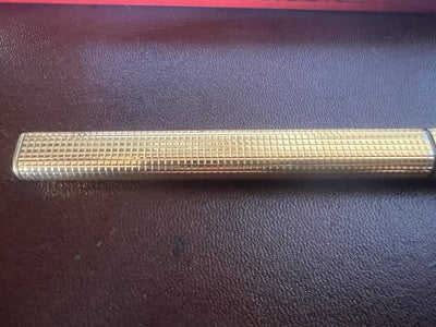 🔴 CARTIER penna stilografica Vendome Trinity placcata oro pennino F cartucce