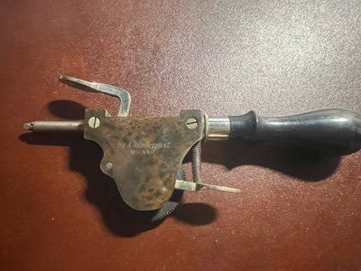 🔴 FILOTECNICA SALMOIRAGHI Tachimetro meccanico portatile x officina antico 1880