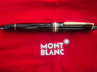 🔴 MONTBLANC Meisterstuck 146 fountain pen GOLD nib M instructions box