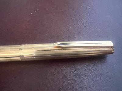Aurora Stylo-Plume Stylo à Plume Et Sphère 98 Or F Scrivono Plaqué Vintage