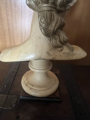 Klassische Skulptur Büste Proserpina Marmor Pasta Art Bazzanti Florence Vintage 