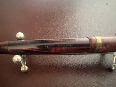 🔴 ASTURA penna stilografica 108 celluloide pulsante di fondo scrive vintage '50