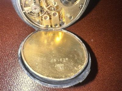 🔴 Orologio tasca ARGENTO 800 donna revisionare parti vintage UNION HOROLOGERE 1