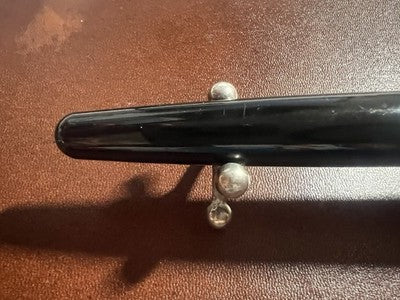 MILLE9CENTO Stylo-Plume Stylo à Plume Laque Noire Et Argent M A Cartouche Cru