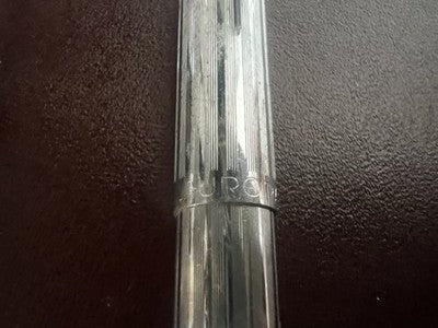 🔴 AURORA Kugelschreiber mit tausend Linien, verchromt, schreibt im Vintage-Stil, 1960er Jahre C 