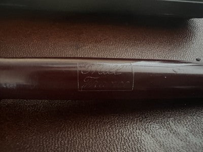 🔴 MILL FRANCE celluloid fountain pen burgundy F writes vintage '50 
