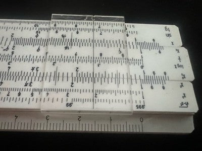 🔴 LOGAREX 27302 Darmstadt Rechenschieber mit Vintage-Etui 