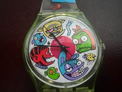 SWATCH Montre Centipede Jamie Hewlett Édition Artistique GG143 Vintage 97 