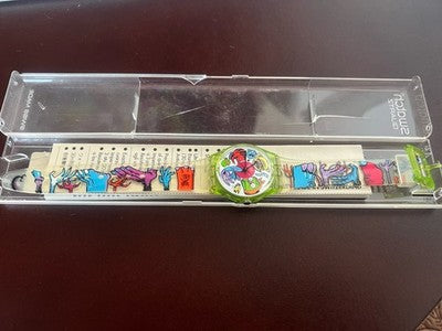 Swatch Armbanduhr Centipede Jamie Hewlett Auflage Kunstdruck GG143 Vintage 97 