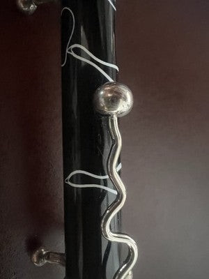 🔴 JEAN PIERRE LEPINE penna a sfera Zig Zag lacca nera motivi bianchi scrive