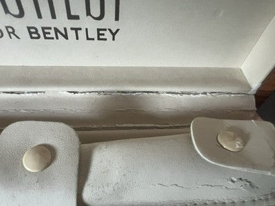 Tibaldi Boîte Box Stylo-Plume Bentley Cuir Bleu Bois Ronce Porte-Stylo A