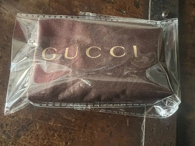 🔴 GUCCI sacca borsa antipolvere cotone L 25,5 H 24 cm chiudibile con lacci
