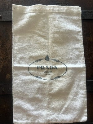 🔴 PRADA sacca borsa accessori anti polvere viaggio L 22 h 33 originale no lacci