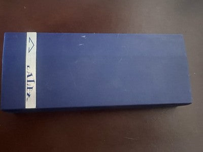 Lalex Stylo-Plume Sphère Corps Rhodium Mat Profils Poli Italienne Écrit Rétro