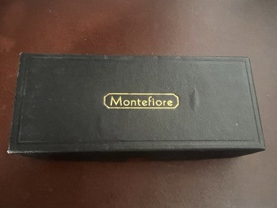 🔴 MONTEFIORE penna a sfera roller blu con finiture dorate cappuccio a scatto