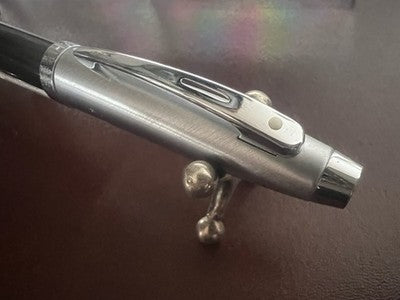 🔴 SHEAFFER penna sfera lacca cappuccio metallo satinato scrive