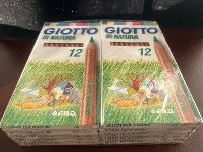 Giotto de Nature Crayons 12 Pièces — Lot 10 Paquets Neuf