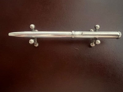 🔴 RAFAEL D'ANDRE penna sfera ARGENTO 925 MASSICCIO scrive con astuccio