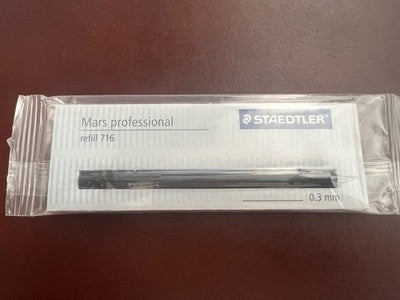 🔴 STAEDTLER Mars Professional refill 716 0,3 mm NOS Made in Germany (2 pezzi)