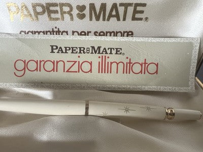 Papermate Stylo-Plume Sphère Blanque Écrit Avec Garantie Et Boîte Vintage A