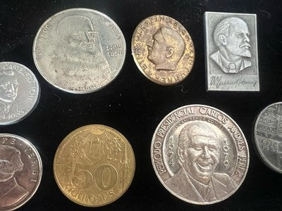 🔴 MEDAGLIE Leonardo Da Vinci Verdi Casserini Pérez Lenin America URSS Lotto 6