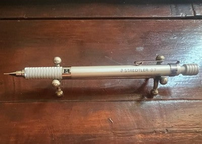 🔴 STAEDTLER matita meccanica 925 25-07 con gomma e mina 0.7 nuova NOS