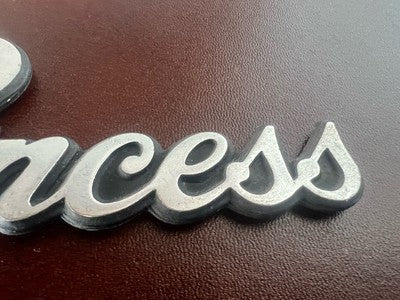 🔴 Stemma AUSTIN Princess auto scritta scritta emblema logo metallo ORIGINALE
