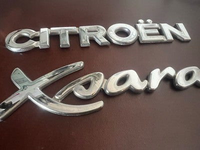 Citroen Armes Voiture Xsara Écrit Emblème Logo Original 2 Pièces