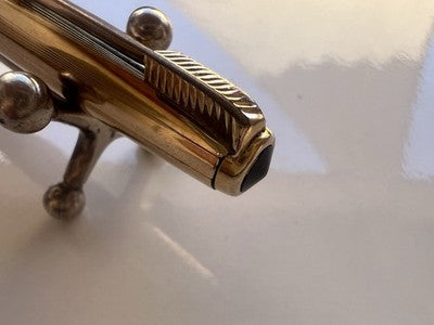 🔴 PARKER 51 matita meccanica portamine cappuccio laminato oro scrive astuccio