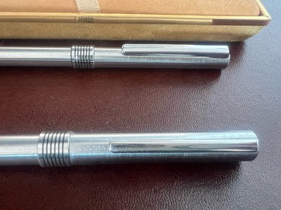 🔴 AURORA penna stilografica Marco Polo pennino F con converter e sfera set