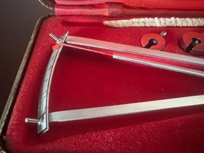 🔴 SCHIØTZ TONOMETER Schiøetz Tonometer Glaukom-Okular für Vintage-Ärzte 