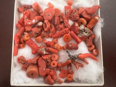 Natural Italian Corals Loose For Vintage Handmade Creations
