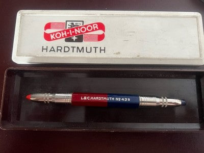 Hardtmuth L. & C. Pencil No. 43B Bicolor KOH-I-NOOR Rare Vintage