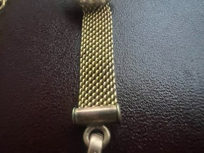 Chaîne Montre Poche Victorienne Avec Sceau Vierge Pinchbeck Antique 1800 N5