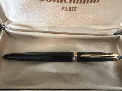 🔴 WATERMAN penna sfera Continental Paris scrive con scatola vintage