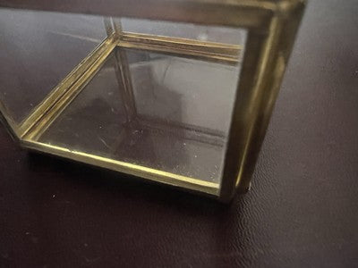 Expositor Pocket Watch Brass Box Carries Joys Square Vintage