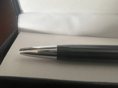 🔴 WATERMAN penna a sfera grigia meccanismo pulsante a scatto vintage