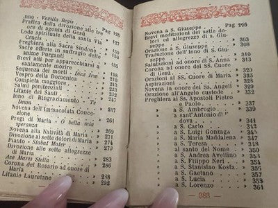 🔴 Libro di preghiere La Via del Paradiso del 1892 mosaico effetto madreperla